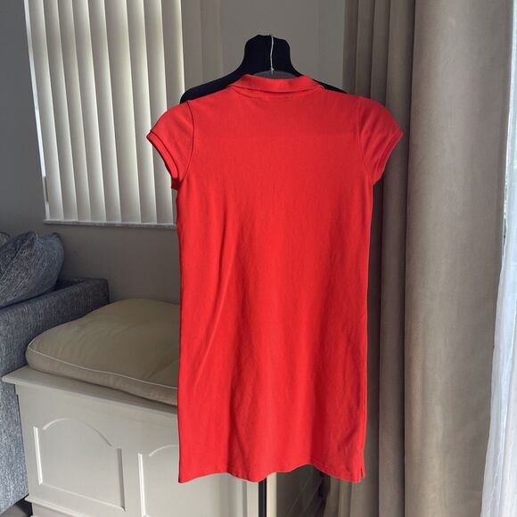 Ralph Lauren Girls Red Polo Shirt Short Sleeve Dress Big Pony XL (16) - Picture 3 of 6